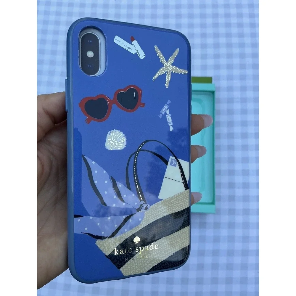 iPhone x Kate Spade Phone Case Beach Theme Seashell Starfish‎